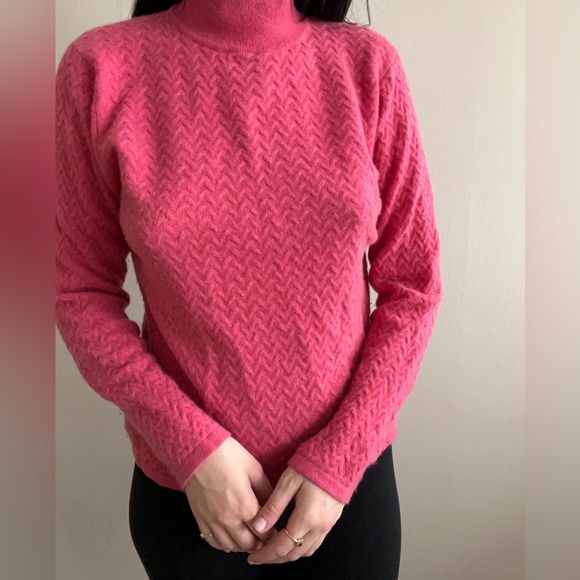 100% cashmere pink sweater - Picture 1 of 5